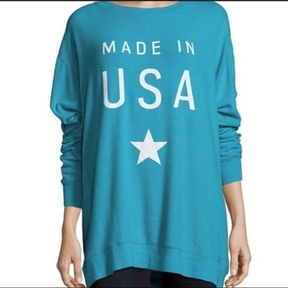 Wildfox Made in the USA Oversized Crew Sweatshirt - Picture 7 of 8